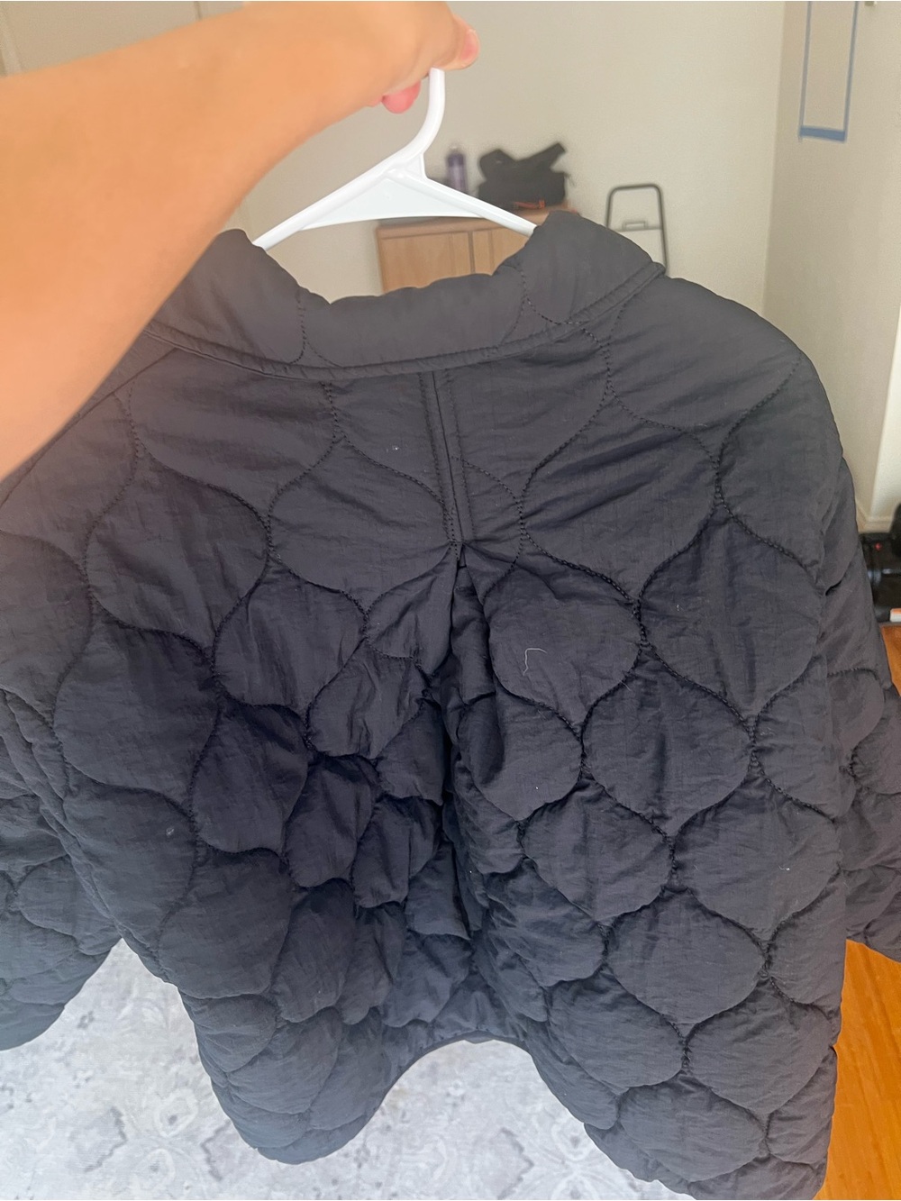 Adanola Black Quilted Button-Front Puffer Jacket - Picture 4 of 10